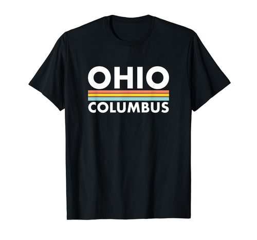 Ohio Columbus Stripes T-Shirt - Custom Art Print Men Women - T-Shirt, Sweatshirt, Hoodie