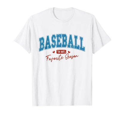 Trendy American Baseball Is My Favorite T-Shirt - Custom Art Print Unisex - T-Shirt, Sweatshirt, Hoodie