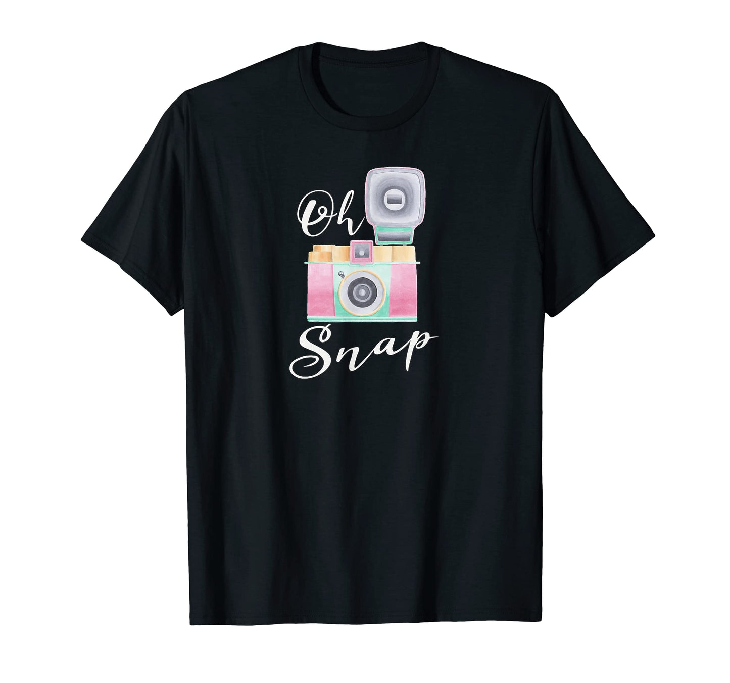 Funny Oh Snap Camera Photography T-Shirt - Minimalist Print Unisex - T-Shirt, Sweatshirt, Hoodie
