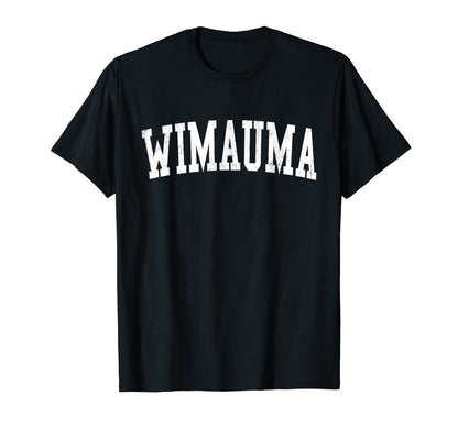 Wimauma Fl Distressed White Varsity T-Shirt - Streetwear Style Unisex - T-Shirt, Sweatshirt, Hoodie