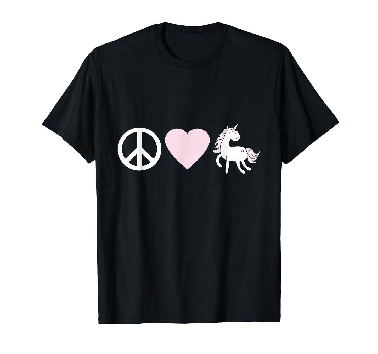 Peace Love Unicorns T-Shirt - Trendy Graphic Men Women - T-Shirt, Sweatshirt, Hoodie