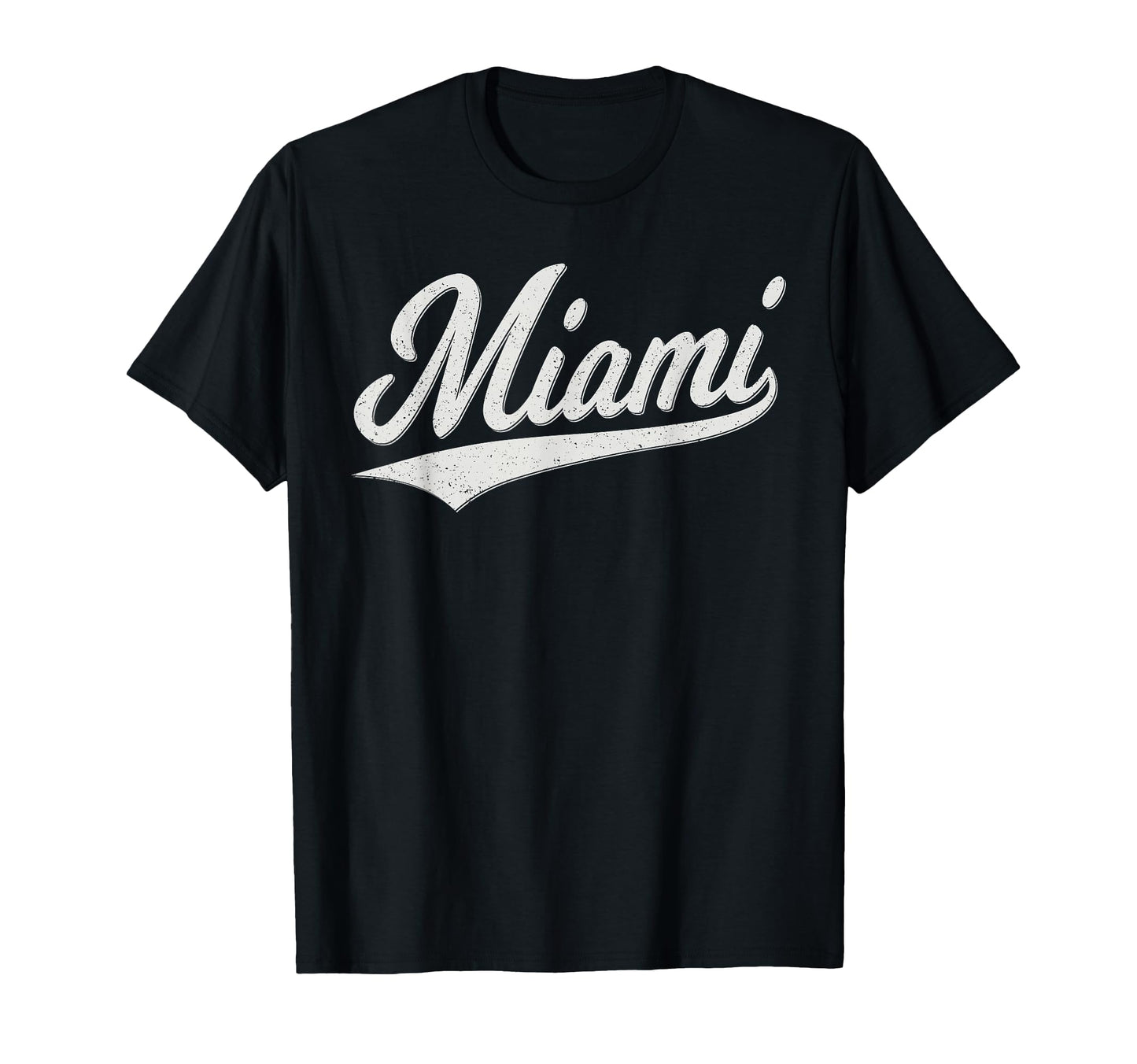 Miami Florida Varsity Script Sporty T-Shirt - Trendy Graphic Men Women - T-Shirt, Sweatshirt, Hoodie