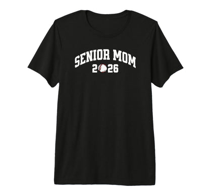 Baseball Senior Mom 2026 Tri Blend T-Shirt - Unique Graphic Unisex - T-Shirt, Sweatshirt, Hoodie
