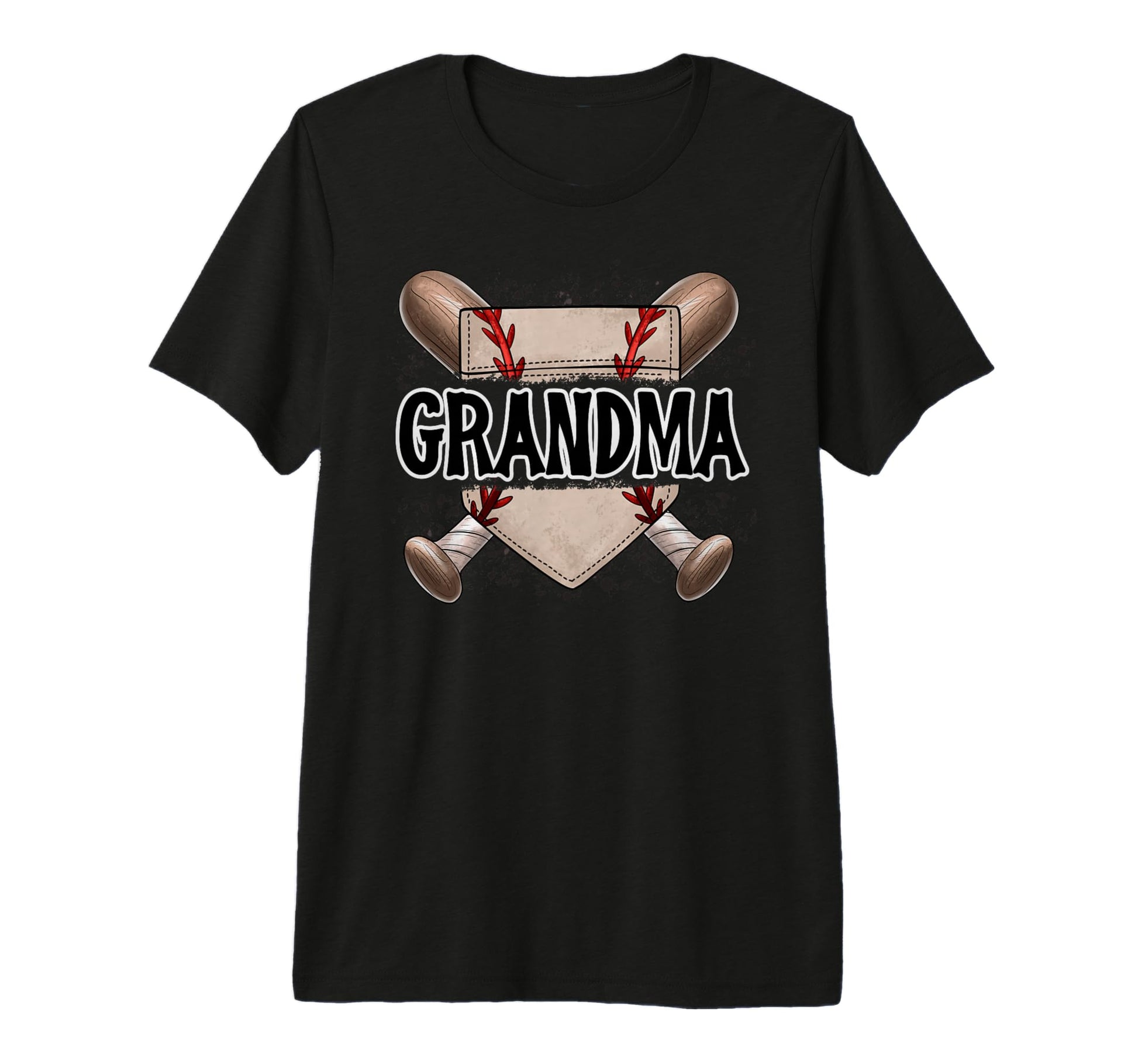 Grandma Baseball Home Plate Nana T-Shirt - Minimalist Print for Adults - T-Shirt, Sweatshirt, Hoodie