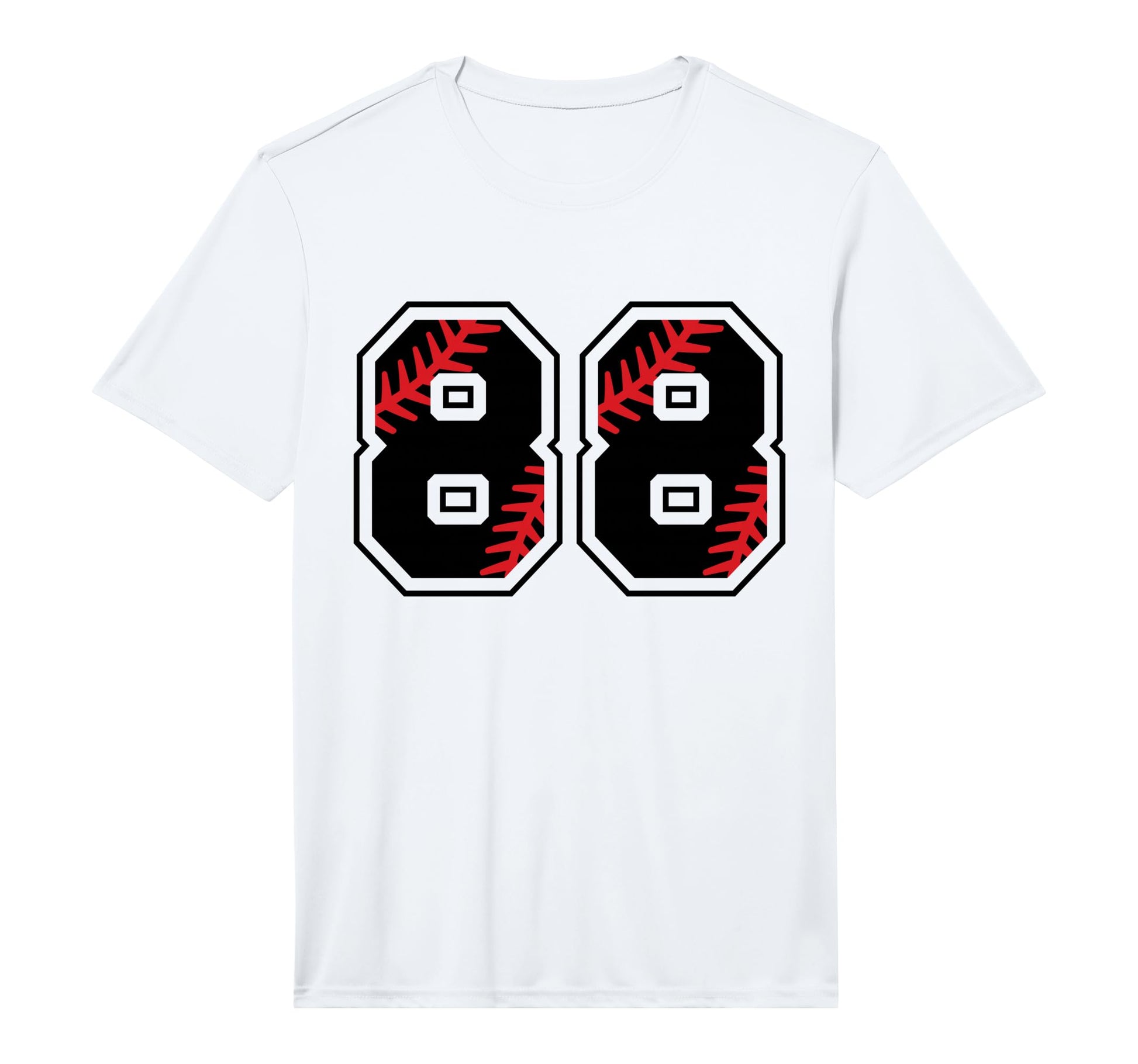 Number 88 Baseball Softball Varsity T-Shirt - Fun Novelty Design Men Women - T-Shirt, Sweatshirt, Hoodie