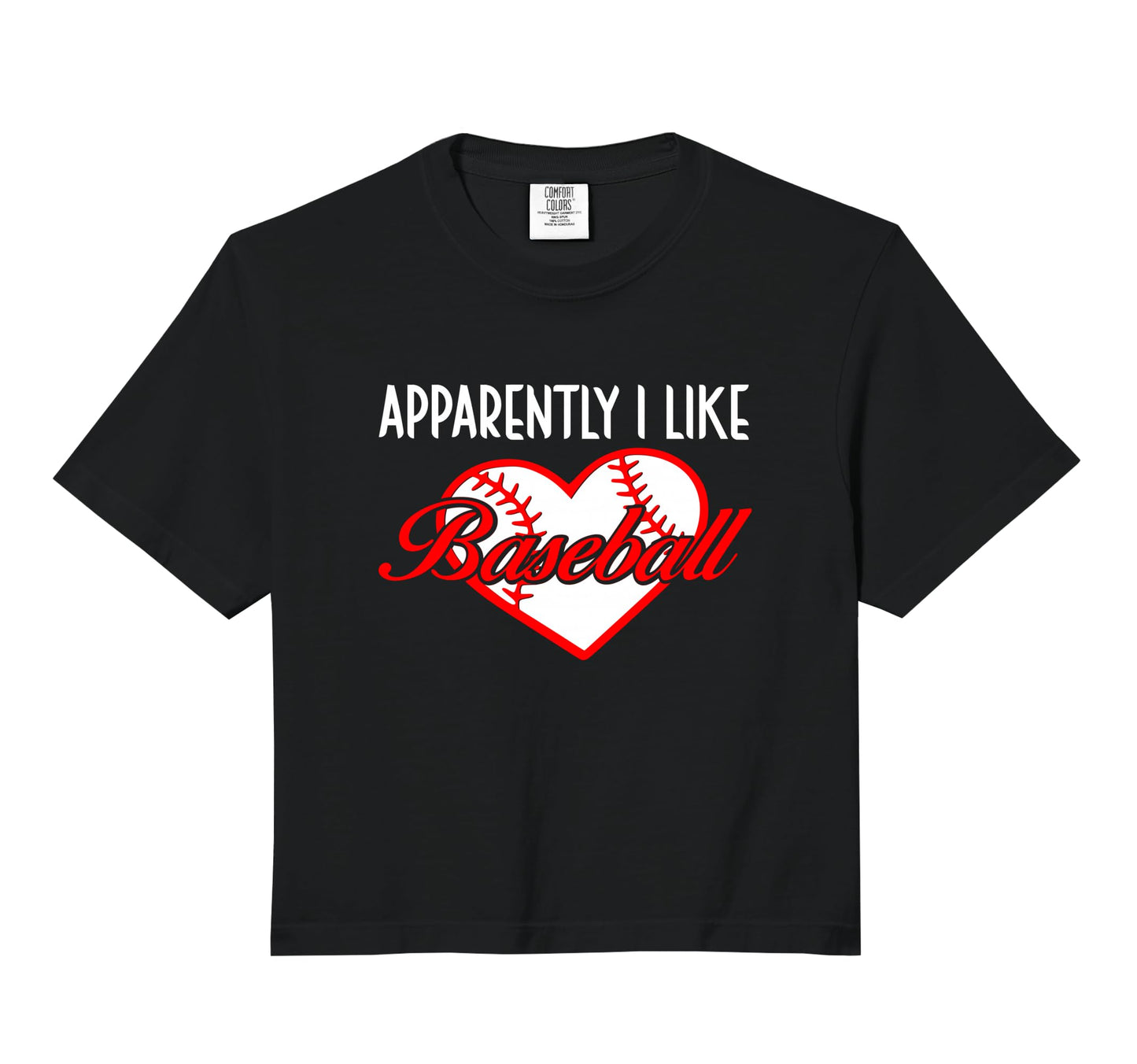Apparently I Like Baseball Sport Sweatshirt - Unique Graphic for Adults - T-Shirt, Sweatshirt, Hoodie