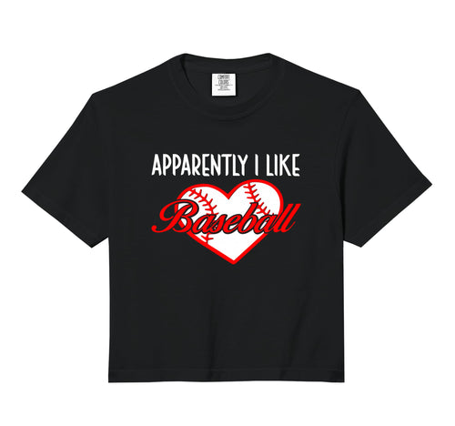 Apparently I Like Baseball Sport Sweatshirt - Unique Graphic for Adults - T-Shirt, Sweatshirt, Hoodie
