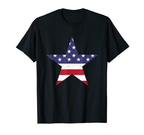 Stars Stripes Distressed Star T-Shirt - Aesthetic Graphic Men Women - T-Shirt, Sweatshirt, Hoodie