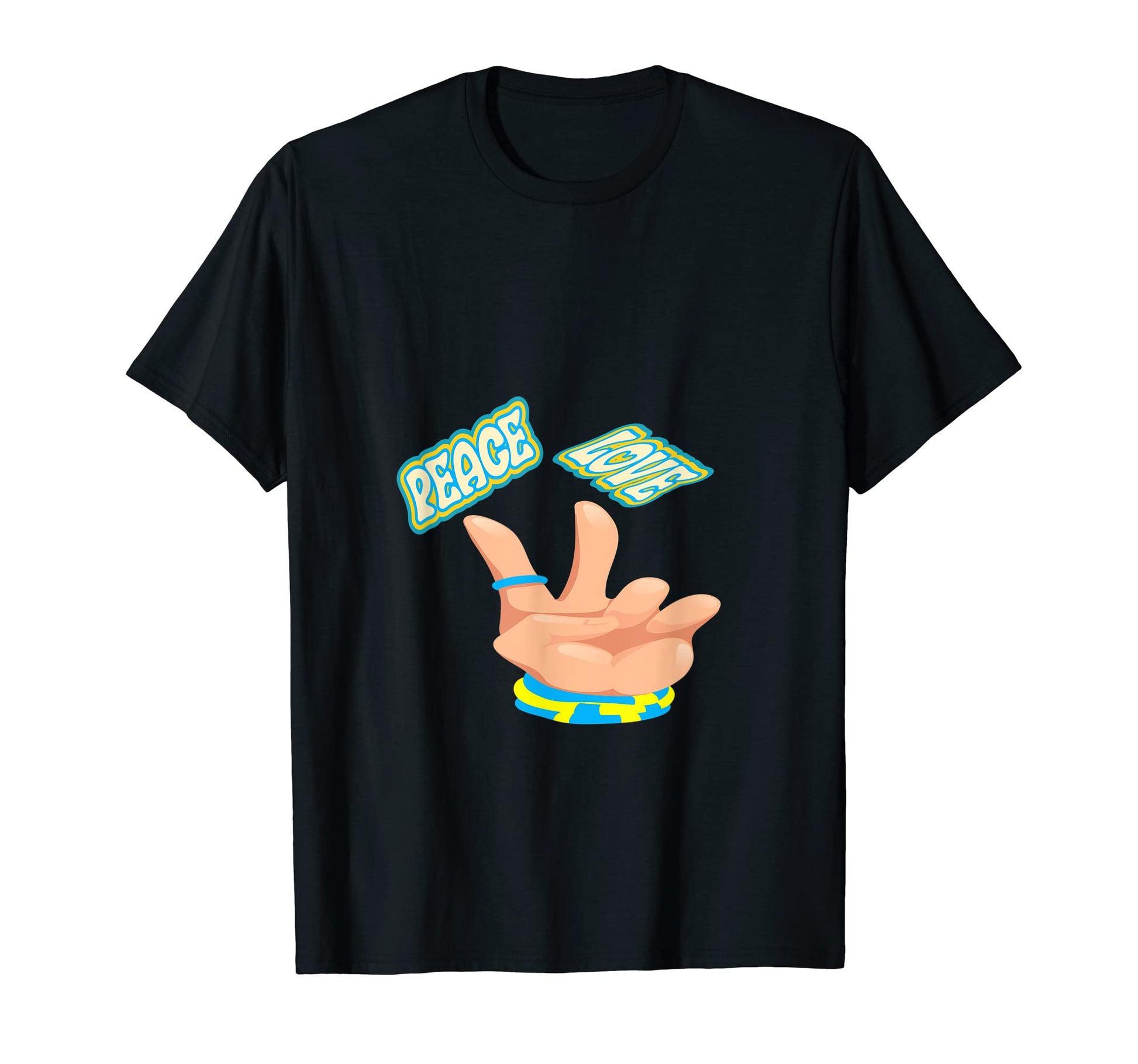 Funny Peace Love T-Shirt - Casual Everyday Wear Men Women - T-Shirt, Sweatshirt, Hoodie
