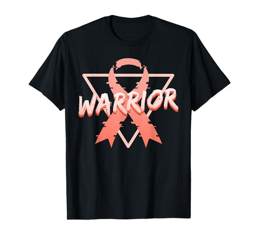 Endometrial Cancer Awareness Warrior T-Shirt - Novelty Apparel Unisex - T-Shirt, Sweatshirt, Hoodie