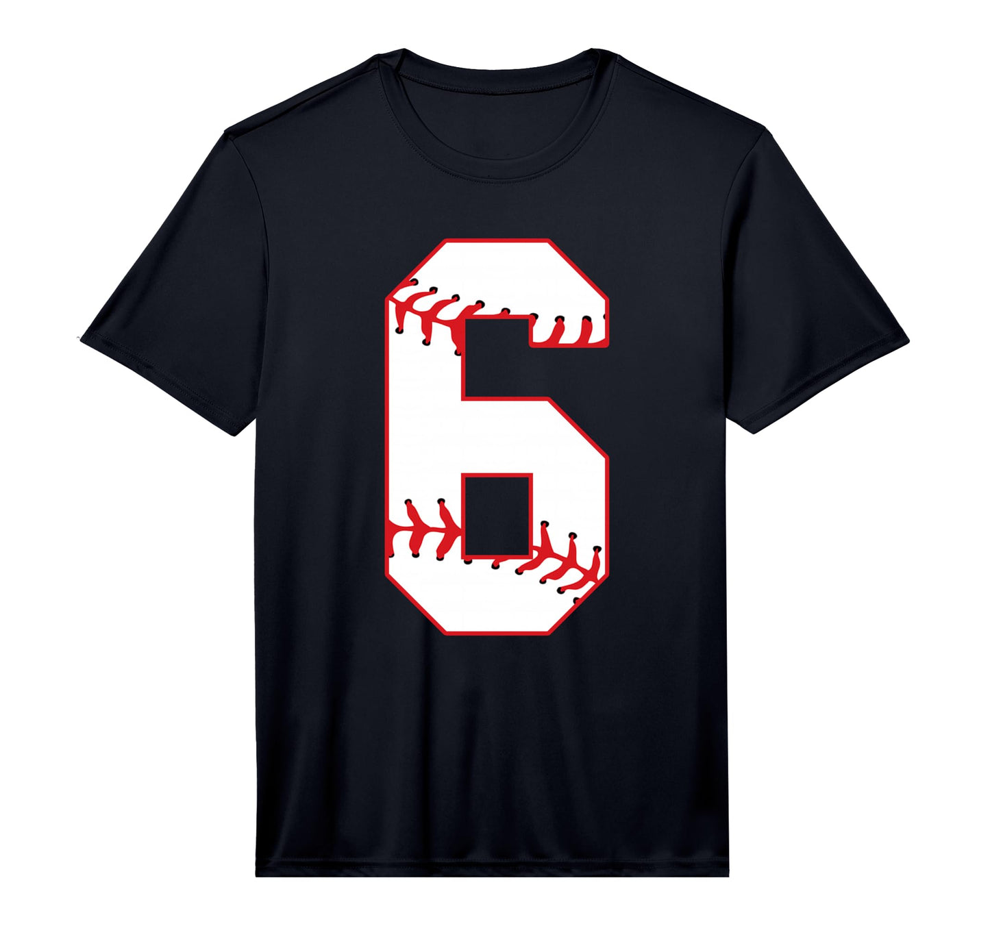 Sixth Birthday Party 6Th Baseball Born T-Shirt - Graphic Print Men Women - T-Shirt, Sweatshirt, Hoodie