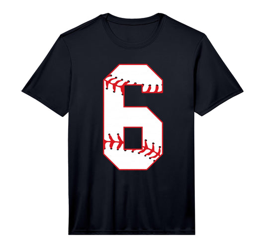 Sixth Birthday Party 6Th Baseball Born T-Shirt - Graphic Print Men Women - T-Shirt, Sweatshirt, Hoodie