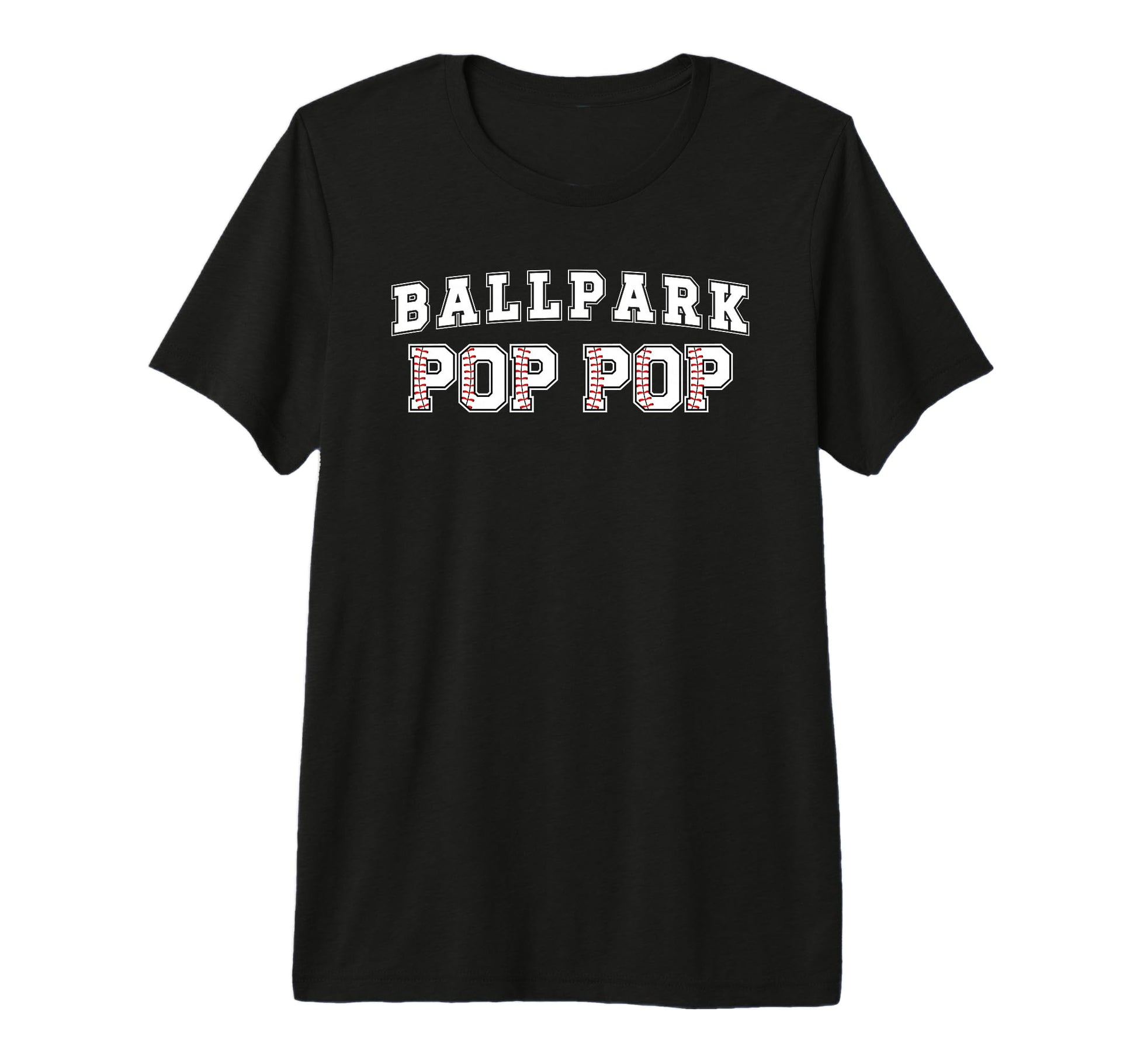 Mens Ballpark Pop Pop Baseball Pop Pop T-Shirt - Graphic Print Unisex - T-Shirt, Sweatshirt, Hoodie