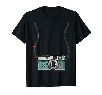 Photographer Camera Neck Strap T-Shirt - Graphic Print for Adults - T-Shirt, Sweatshirt, Hoodie