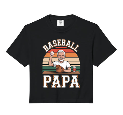 Funny Dad Shirts Baseball Papa T-Shirt - Custom Art Print for Adults - T-Shirt, Sweatshirt, Hoodie