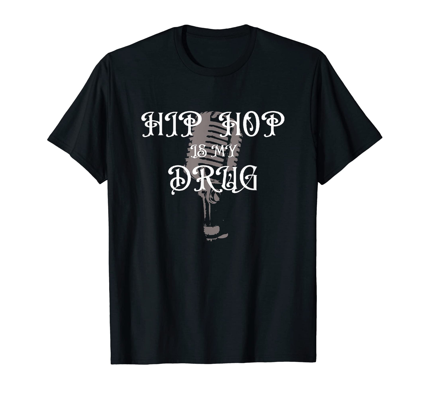 Old School Hip Hop Rap Microphone 80S 90S T-Shirt - Graphic Print Men Women - T-Shirt, Sweatshirt, Hoodie