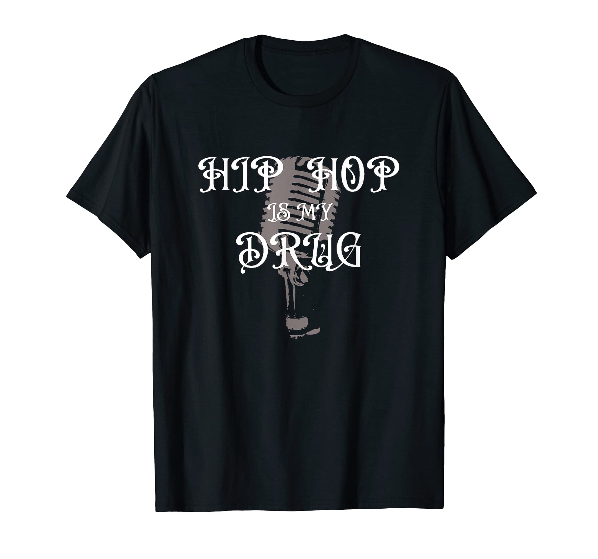 Old School Hip Hop Rap Microphone 80S 90S T-Shirt - Graphic Print Men Women - T-Shirt, Sweatshirt, Hoodie