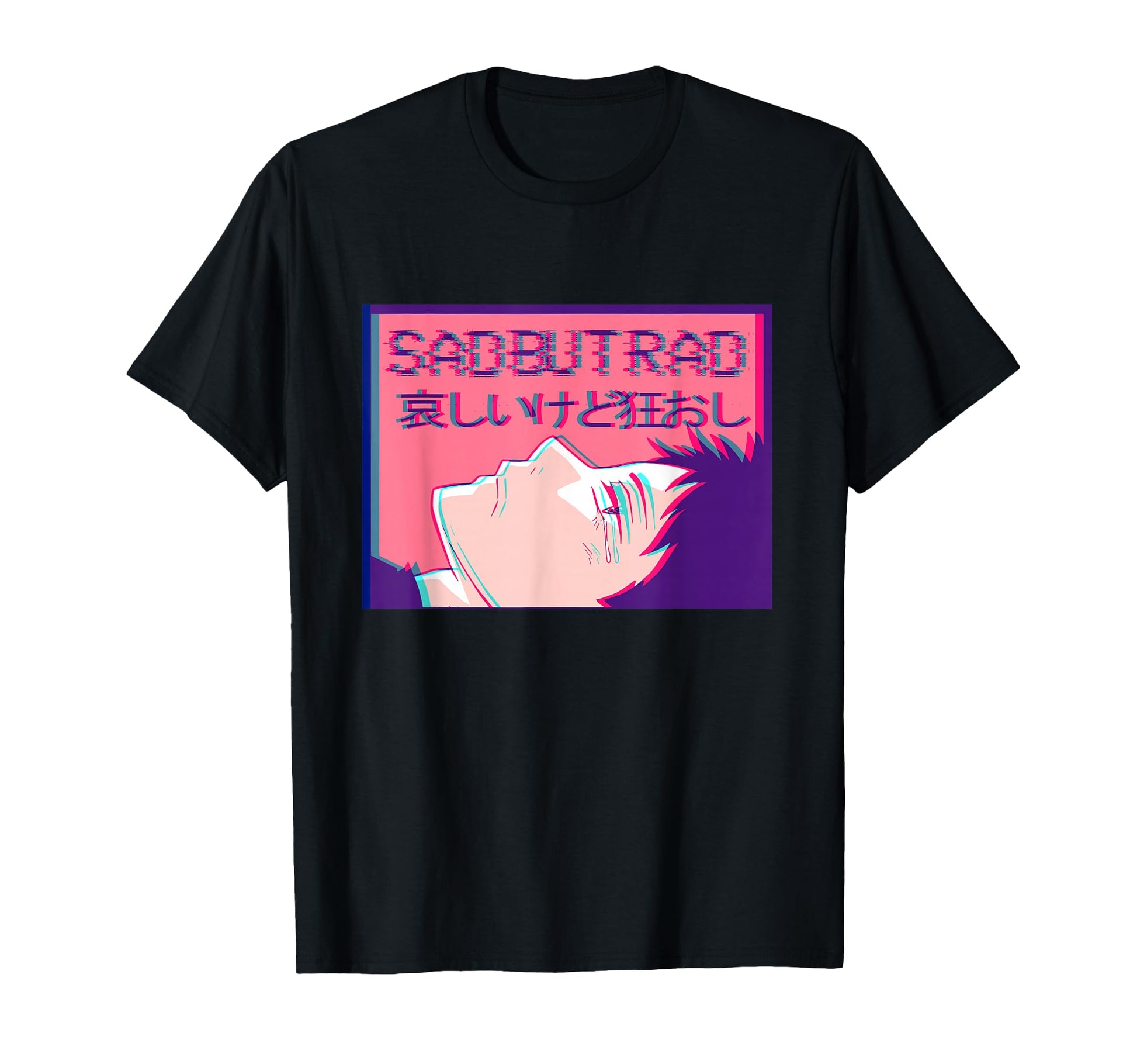 Sad But Rad Anime Soft Eboy Vaporwave T-Shirt - Novelty Apparel Men Women - T-Shirt, Sweatshirt, Hoodie
