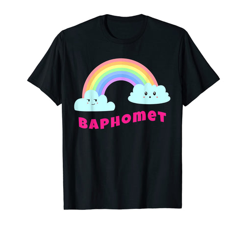 Baphomet Shirts Sarcastic Rainbow T-Shirt - Trendy Graphic for Adults - T-Shirt, Sweatshirt, Hoodie