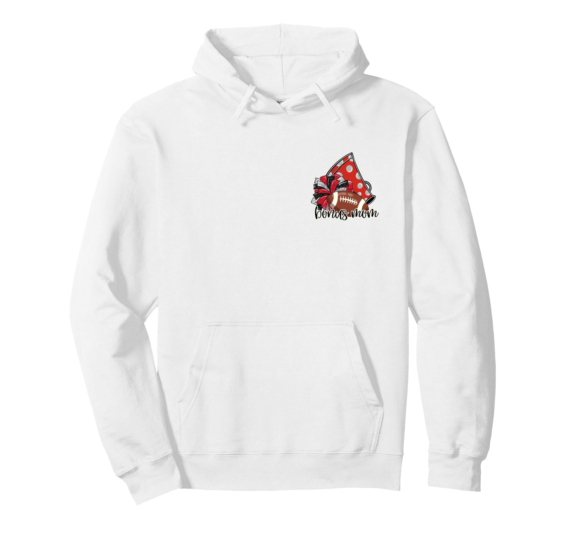Cheerleader Bonus Mom Game Day Cheer Hoodie - Fun Novelty Design Unisex - T-Shirt, Sweatshirt, Hoodie