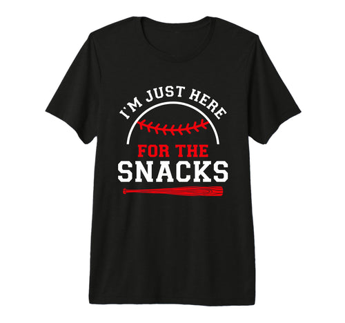 Im Just Here Snacks Funny Baseball Season T-Shirt - Trendy Graphic Unisex - T-Shirt, Sweatshirt, Hoodie