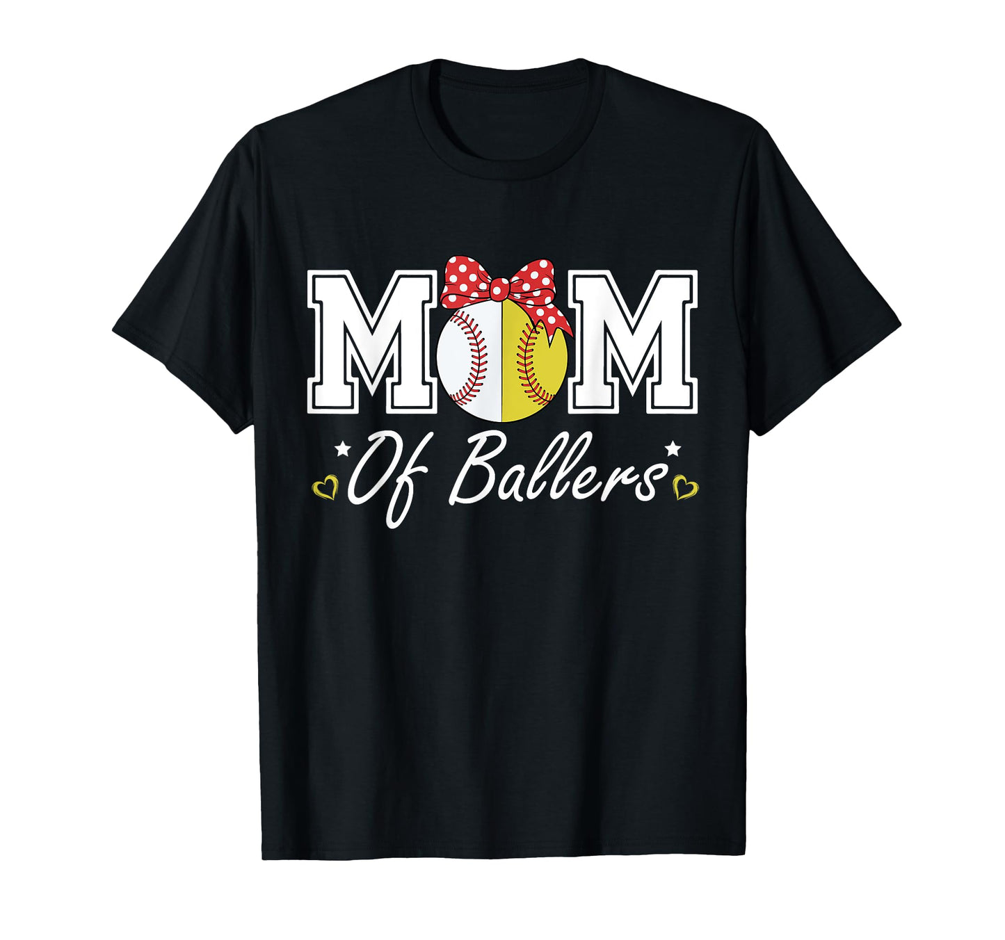 Mom Ballers Funny Baseball Softball T-Shirt - Custom Art Print for Adults - T-Shirt, Sweatshirt, Hoodie