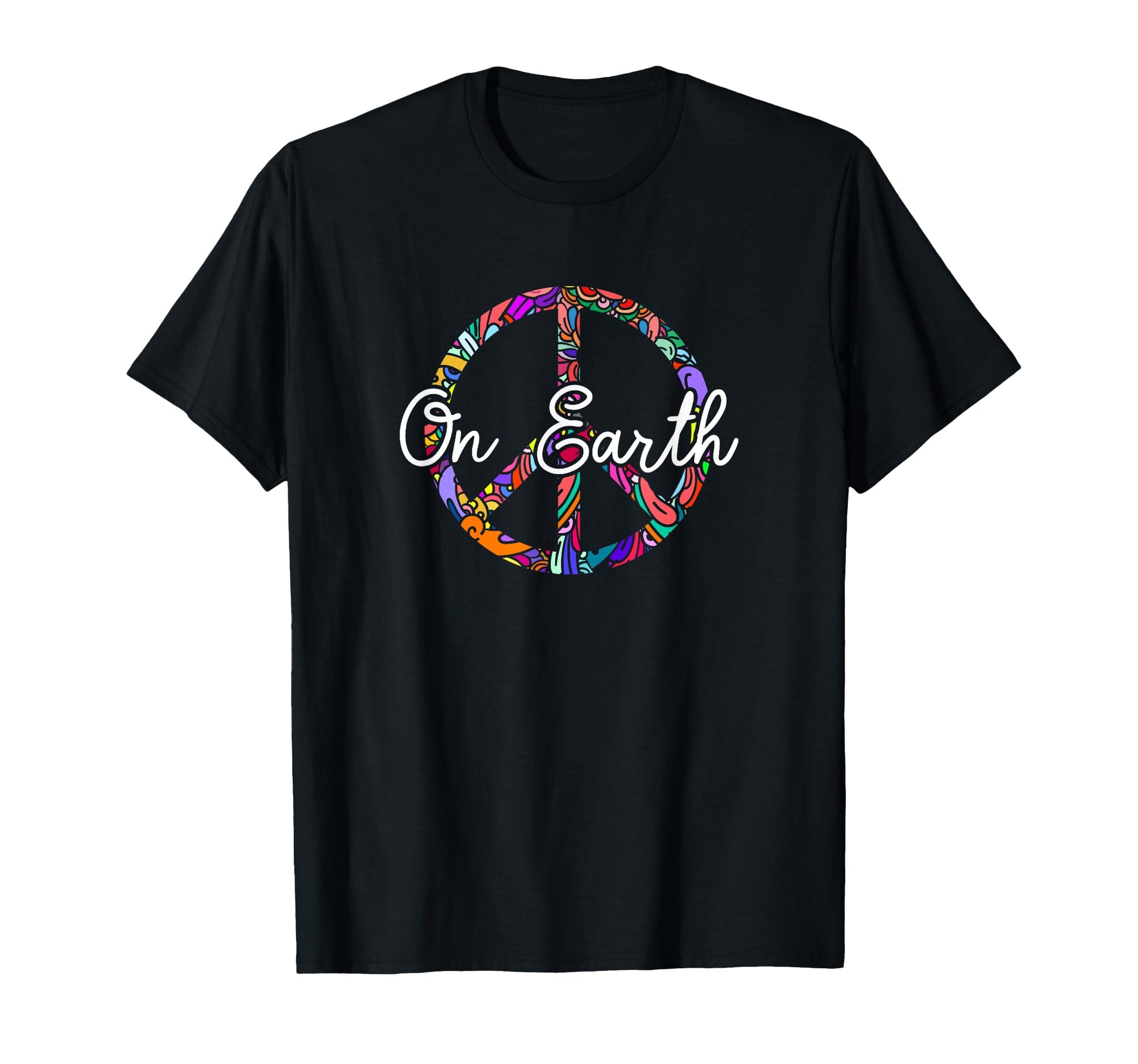 Peace Earth Peace Symbol Sign Hippie T-Shirt - Graphic Print for Adults - T-Shirt, Sweatshirt, Hoodie