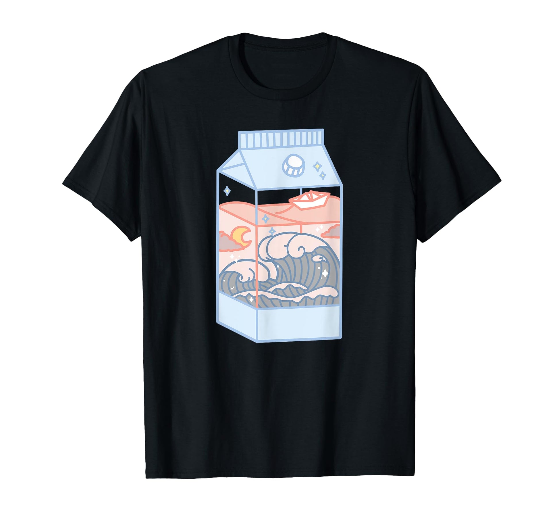 Japanese Aesthetic Milk Box Artwork T-Shirt - Streetwear Style Men Women - T-Shirt, Sweatshirt, Hoodie