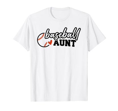 Baseball Aunt Funny Leopard Baseball T-Shirt - Aesthetic Graphic Unisex - T-Shirt, Sweatshirt, Hoodie