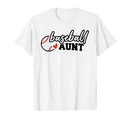 Baseball Aunt Funny Leopard Baseball T-Shirt - Aesthetic Graphic Unisex - T-Shirt, Sweatshirt, Hoodie