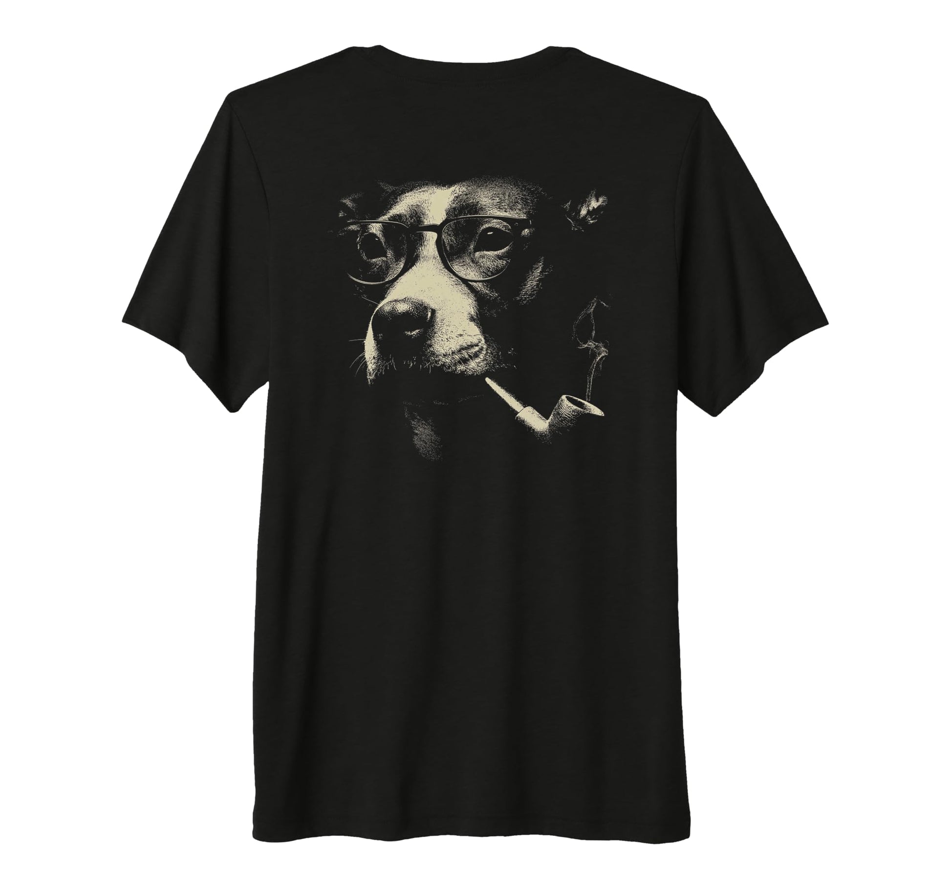 Pitbull Smoking Pipe Sunglasses Grunge T-Shirt - Unique Graphic Men Women - T-Shirt, Sweatshirt, Hoodie
