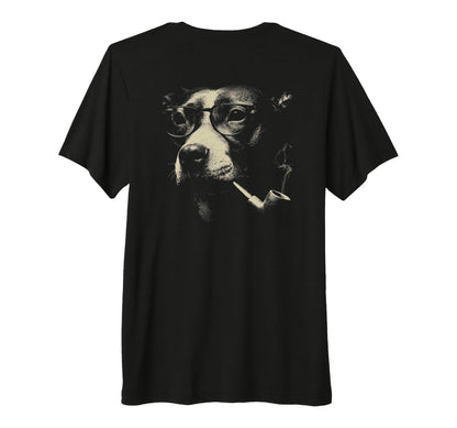 Pitbull Smoking Pipe Sunglasses Grunge T-Shirt - Unique Graphic Men Women - T-Shirt, Sweatshirt, Hoodie