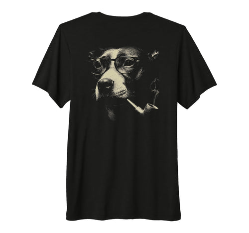 Pitbull Smoking Pipe Sunglasses Grunge T-Shirt - Unique Graphic Men Women - T-Shirt, Sweatshirt, Hoodie