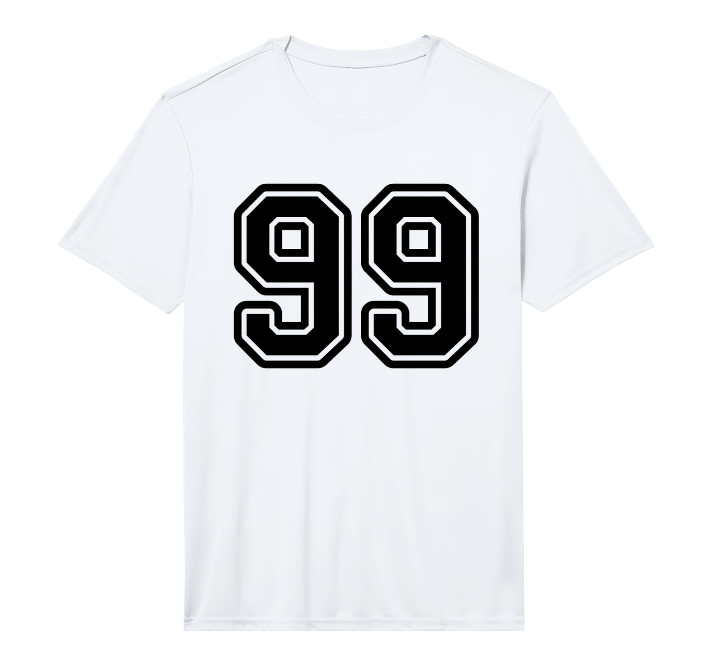Black Sports Team Number 99 T-Shirt - Aesthetic Graphic for Adults - T-Shirt, Sweatshirt, Hoodie