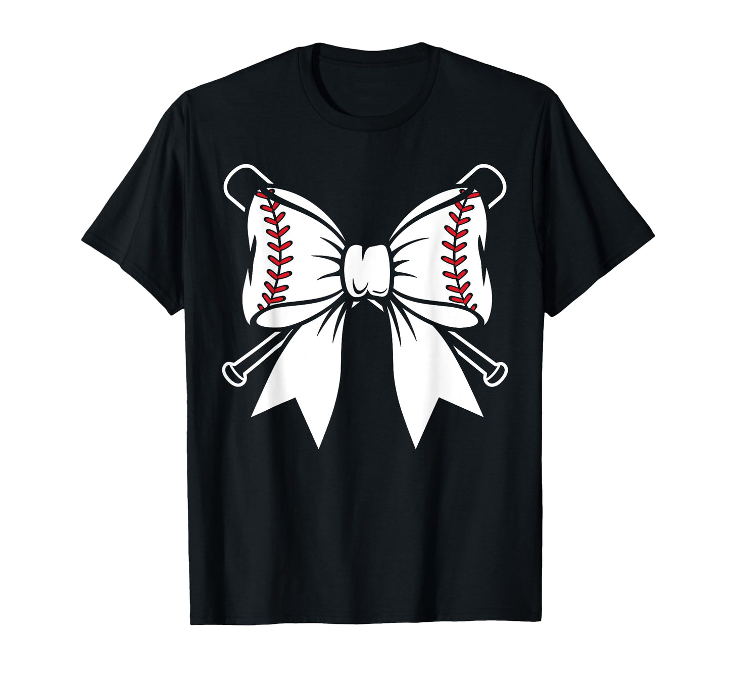 Baseball Bow Bats Coquette Aesthetic T-Shirt - Fun Novelty Design Unisex - T-Shirt, Sweatshirt, Hoodie