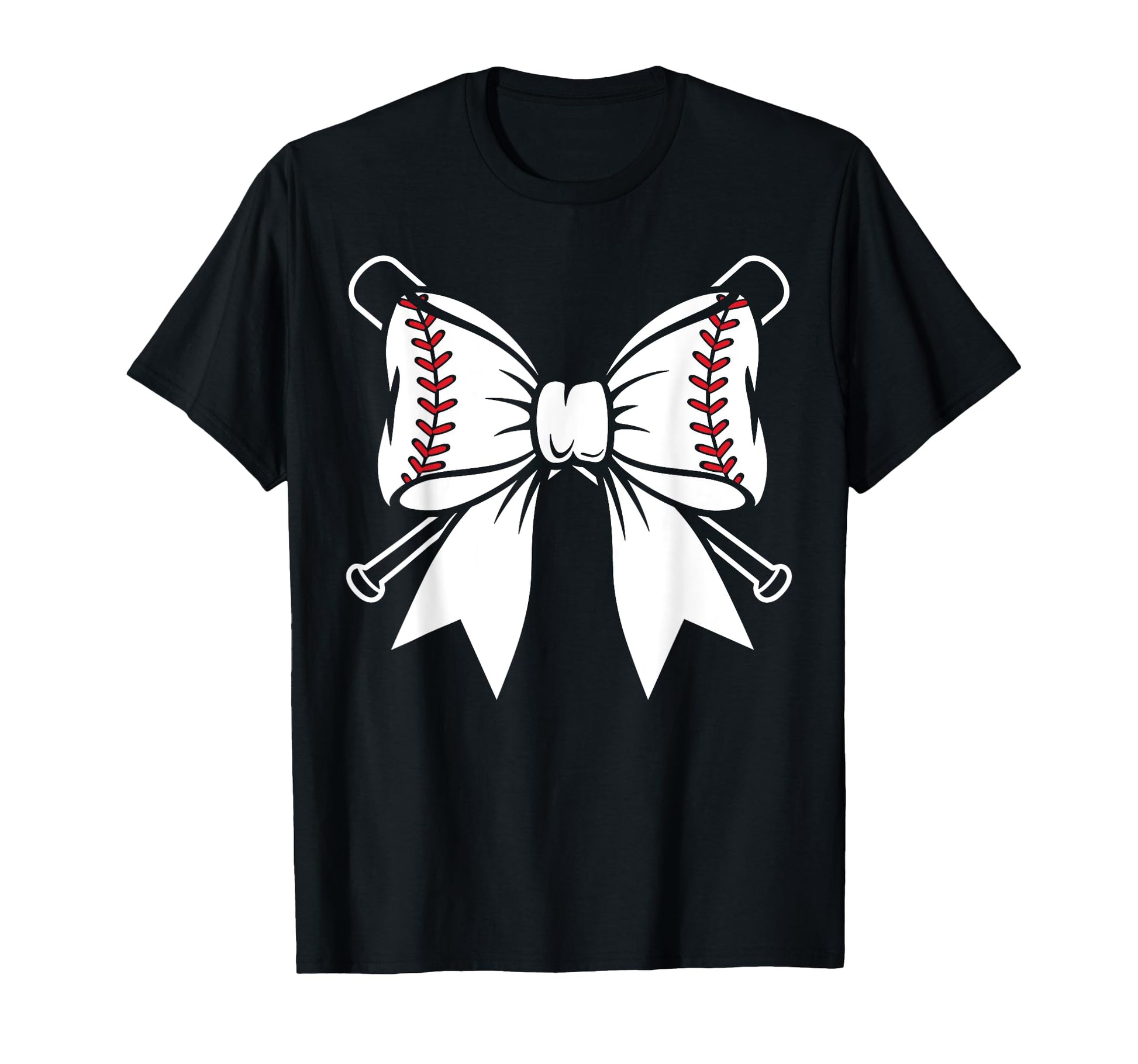 Baseball Bow Bats Coquette Aesthetic T-Shirt - Fun Novelty Design Unisex - T-Shirt, Sweatshirt, Hoodie