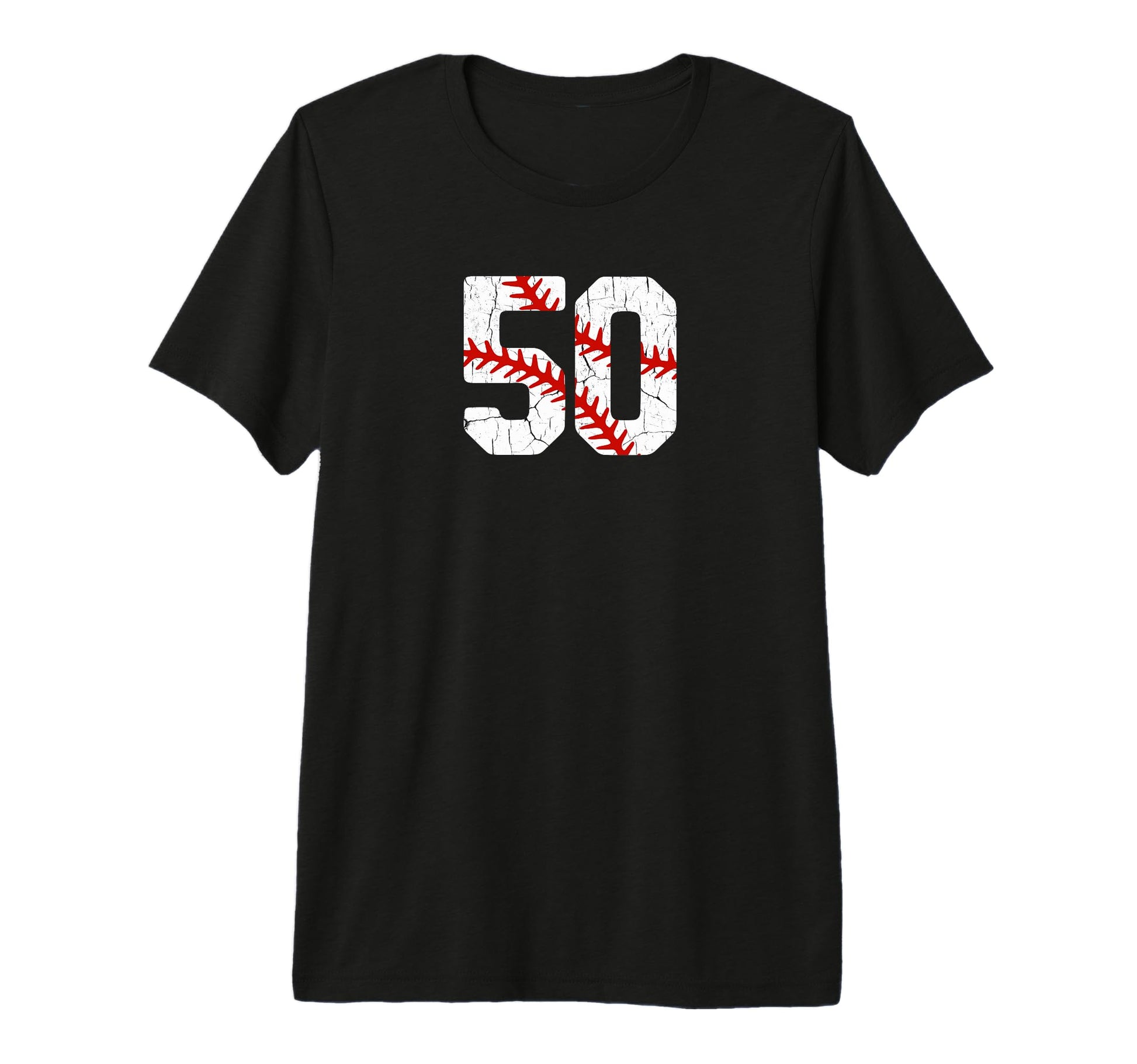 Baseball Player Jersey Number 50 50 T-Shirt - Aesthetic Graphic for Adults - T-Shirt, Sweatshirt, Hoodie