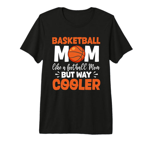 Game Day Basketball Mom Tri Blend T-Shirt - Minimalist Print for Adults - T-Shirt, Sweatshirt, Hoodie