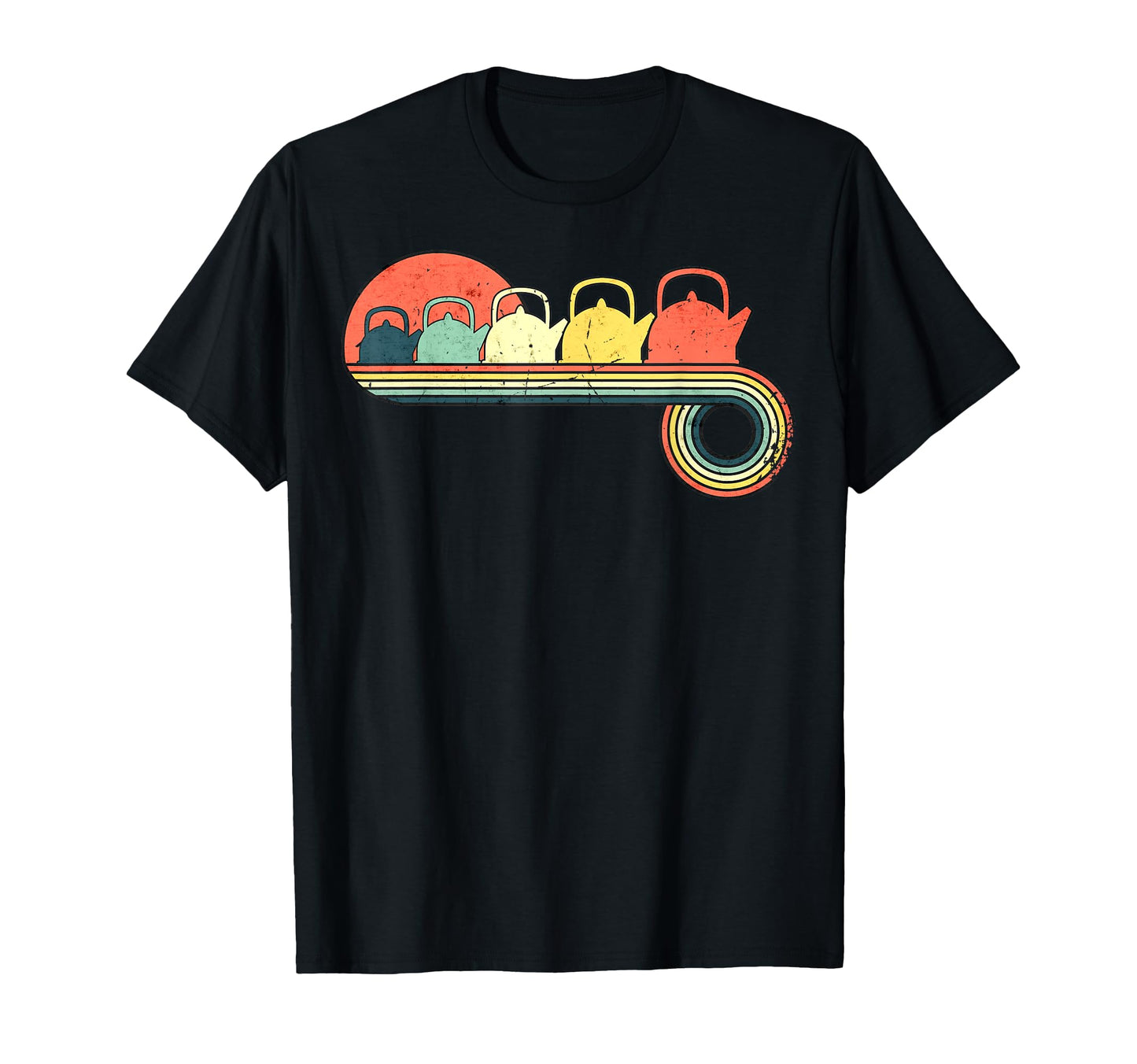 Kettle Tea Sunset Rainbow T-Shirt - Novelty Apparel Unisex - T-Shirt, Sweatshirt, Hoodie