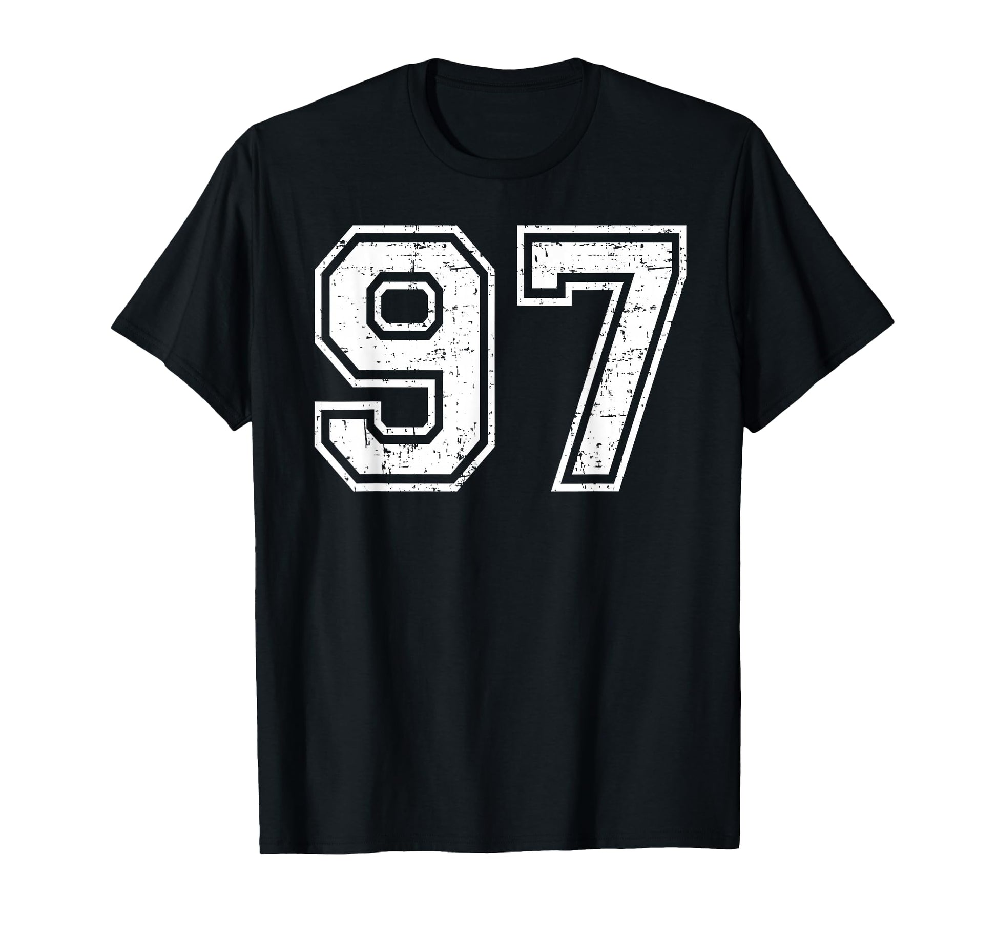 97 Number Ninety Seven Team Sports T-Shirt - Custom Art Print for Adults - T-Shirt, Sweatshirt, Hoodie