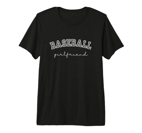 Baseball Girlfriend Tri Blend T-Shirt - Unique Graphic for Adults - T-Shirt, Sweatshirt, Hoodie