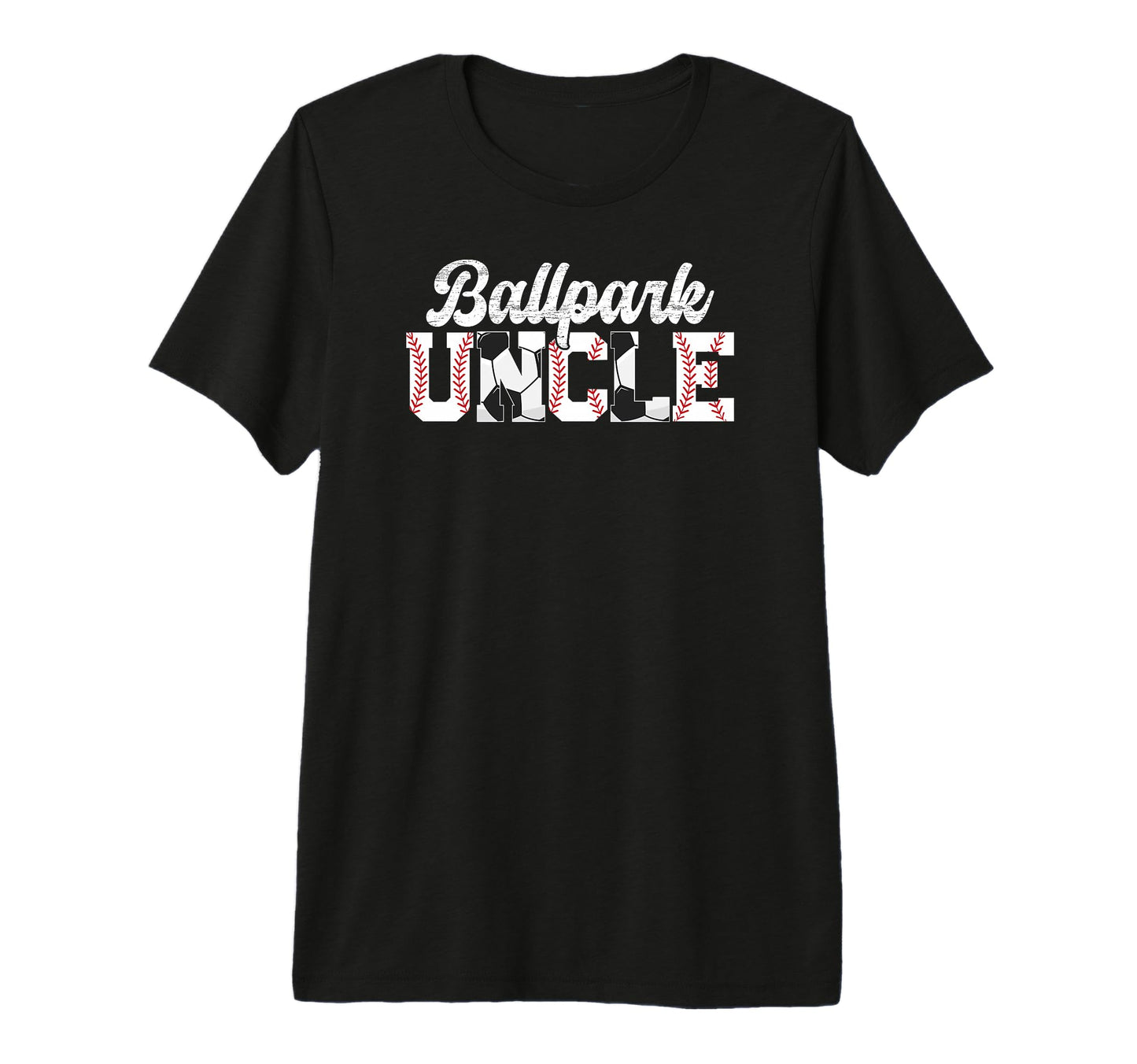 Mens Ballpark Uncle Baseball Soccer T-Shirt - Aesthetic Graphic for Adults - T-Shirt, Sweatshirt, Hoodie