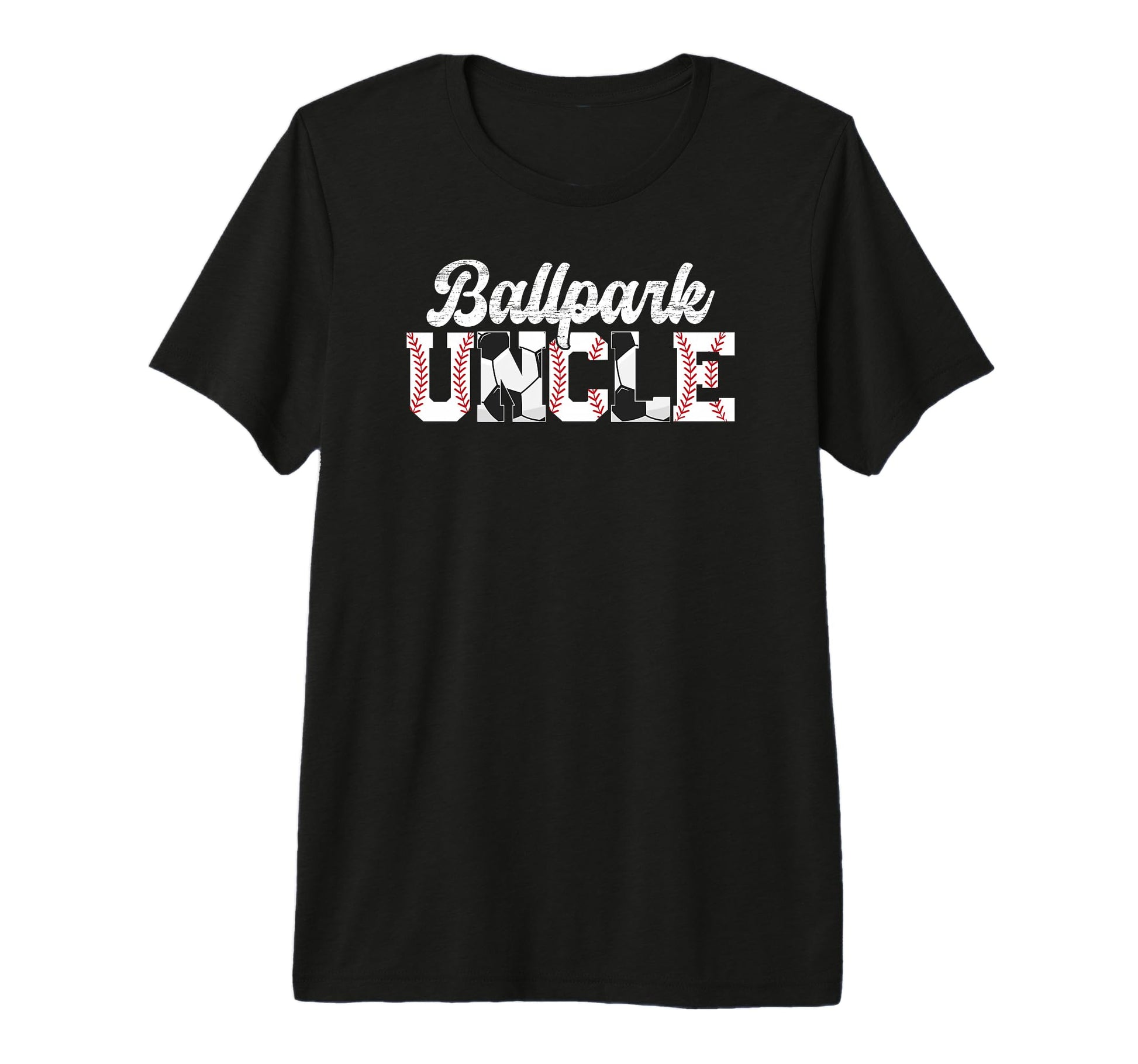 Mens Ballpark Uncle Baseball Soccer T-Shirt - Aesthetic Graphic for Adults - T-Shirt, Sweatshirt, Hoodie