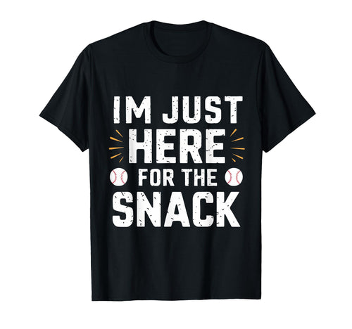 Im Just Here Snack Baseball T-Shirt - Fun Novelty Design for Adults - T-Shirt, Sweatshirt, Hoodie