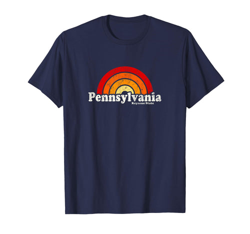 Pennsylvania 70S Rainbow T-Shirt - Fun Novelty Design Unisex - T-Shirt, Sweatshirt, Hoodie