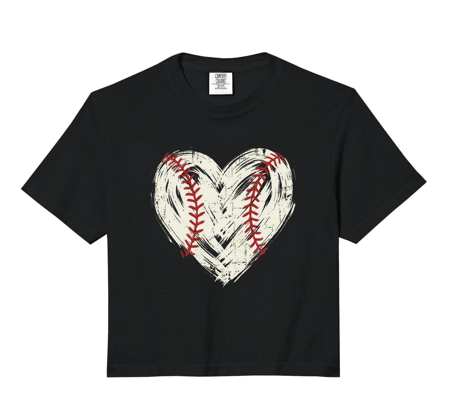 Baseball Heart Stitch Love Softball Mom T-Shirt - Novelty Apparel Unisex - T-Shirt, Sweatshirt, Hoodie