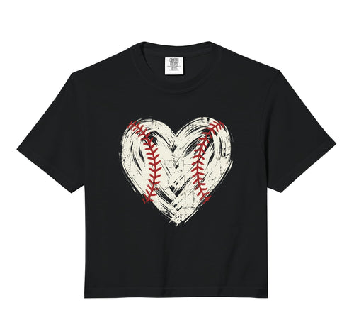 Baseball Heart Stitch Love Softball Mom T-Shirt - Novelty Apparel Unisex - T-Shirt, Sweatshirt, Hoodie
