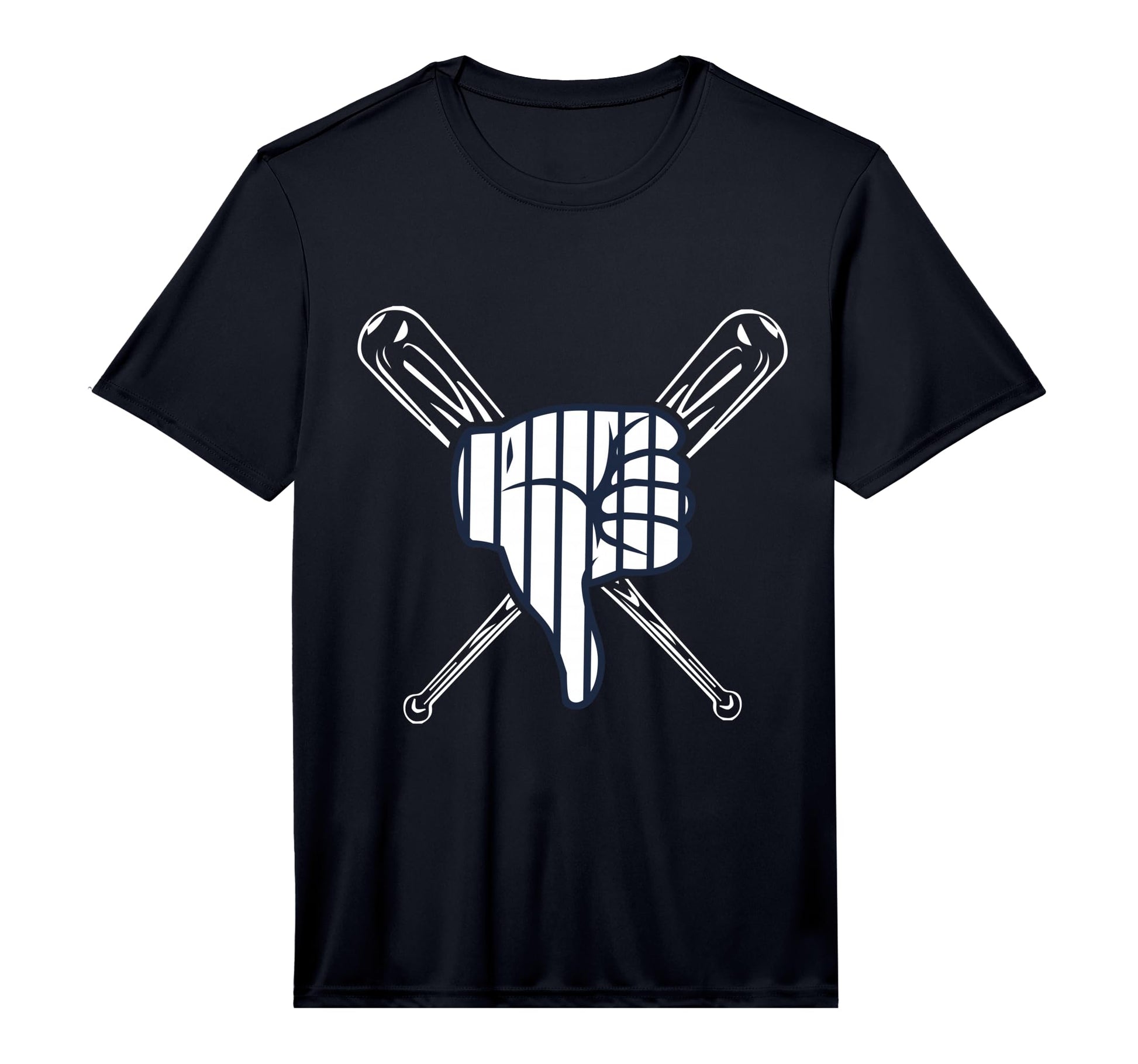 Thumbs Down Baseball Performance T-Shirt - Novelty Apparel for Adults - T-Shirt, Sweatshirt, Hoodie