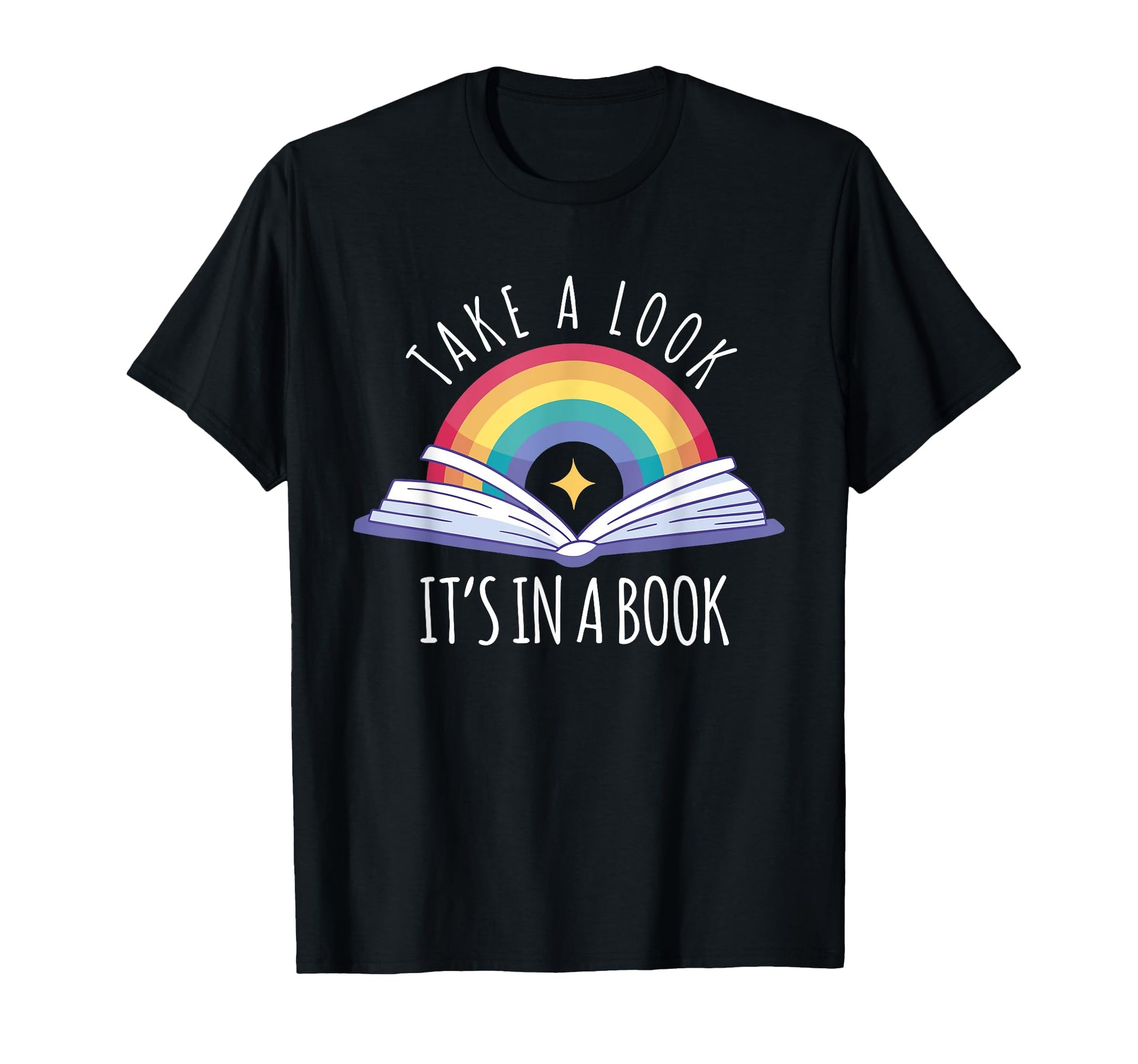 Take Its Book Reading Rainbow T-Shirt - Aesthetic Graphic Men Women - T-Shirt, Sweatshirt, Hoodie