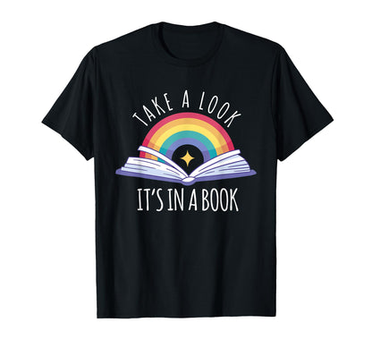 Take Its Book Reading Rainbow T-Shirt - Aesthetic Graphic Men Women - T-Shirt, Sweatshirt, Hoodie